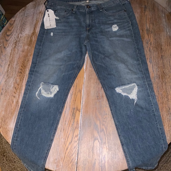 RAG & BONE distressed boyfriend jeans/NEW/30 - Picture 1 of 8